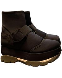 Marni Leinen Sneakers - Blau