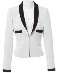 Chanel Jacke Polyester Weiß