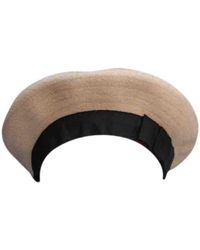 Chanel Wolle Baskenmütze - Schwarz