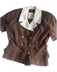 Chanel Tailleur in Lino - Marrone