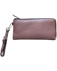 Sandro Camel Leather Wallet - Multicolour