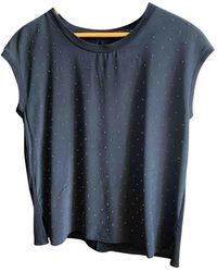 Sandro Seide T-shirt - Schwarz