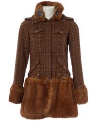 Chanel Cappotto Tweed - Marrone