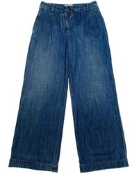 Chanel Pantalones en denim - vaquero azul