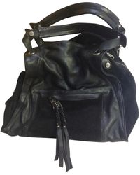 Sandro Leder Kleine tasche - Schwarz