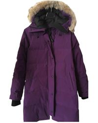 Canada Goose Purple Viscose Coat