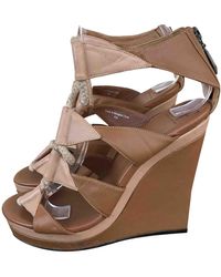 Diane von Furstenberg Leder Pumps - Braun