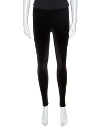 Chanel Pantaloni in poliestere nero