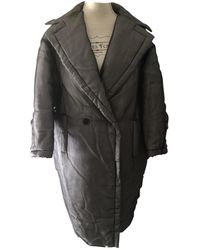 Max Mara Manteau en soie - Multicolore