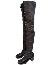 Chanel Botas de Cuero - Negro