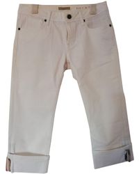 Burberry Short Jeans - White