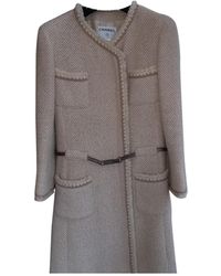 Chanel Abrigo de Lana - Neutro