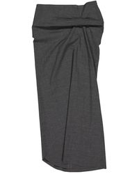 Brunello Cucinelli Falda en lana antracita \N - Gris
