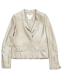 Chanel Jacke Baumwolle Beige - Natur