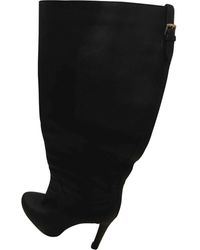 Max Mara Black Leather Boots
