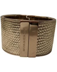 Burberry Gold Metal Bracelet - Metallic