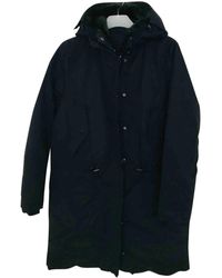 Acne Studios Faux Fur Parka - Blue