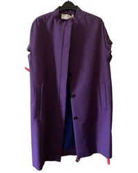 Marni Abrigo en Algodón Violeta - Morado