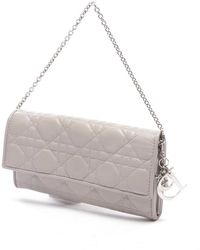Dior Lady Leder Clutches - Grau