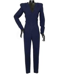 Stella McCartney Navy Viscose Jumpsuits - Blue