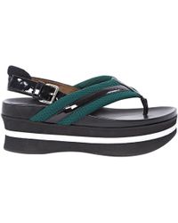 Marni Leder Flip-flops - Blau