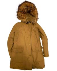 Woolrich Mantel en Synthétique Camel - Neutre