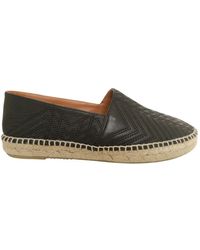Maje Black Leather Espadrilles