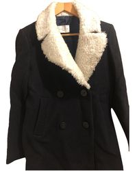 Sandro Wolle Kurzmäntel - Blau