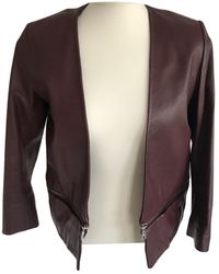 Sandro Leder Kurze jacke - Lila