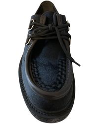 Louis Vuitton Scarpe derby in pelle nero