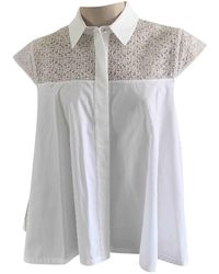 Max Mara White Cotton Top