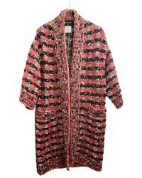 Chanel Wolle Mantel - Mehrfarbig