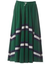 Valentino Falda en sintético verde \N