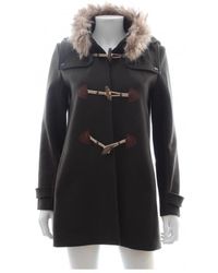 Sandro Wolle Dufflecoat - Schwarz