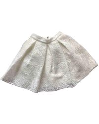 Maje Ecru Polyester Skirt - Gray