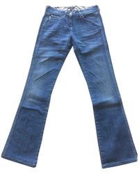 Burberry Straight Trousers - Blue