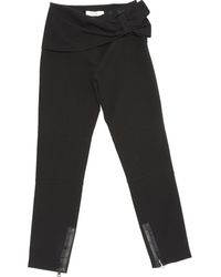 Valentino \n Black Viscose Trousers