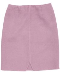 Valentino Wolle Mini Rock - Lila