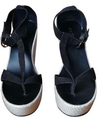 Maje Black Suede Heels