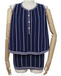 Chanel Kaschmir Jumpsuits - Blau