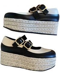 Marni Leder Mokassins - Blau