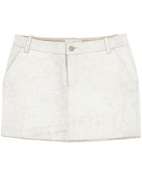 Zadig & Voltaire \n White Leather Skirt