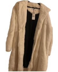 Sandro Spring Summer 2018 White Rabbit Coats - Multicolour