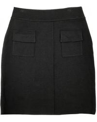 Diane von Furstenberg Falda en lana negro