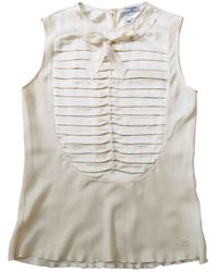 Chanel Seide Bluse - Natur