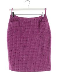 Chanel Falda en lana multicolor \N - Morado