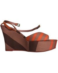 Burberry Cloth Sandals - Multicolour