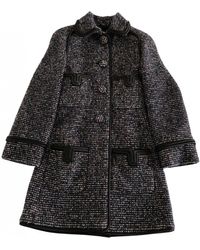 Chanel Abrigo de Cachemira - Negro