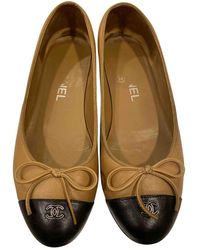 Chanel Ballerines en cuir - Neutre
