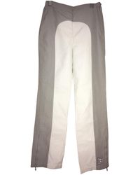 Chanel Pantaloni in cotone grigio